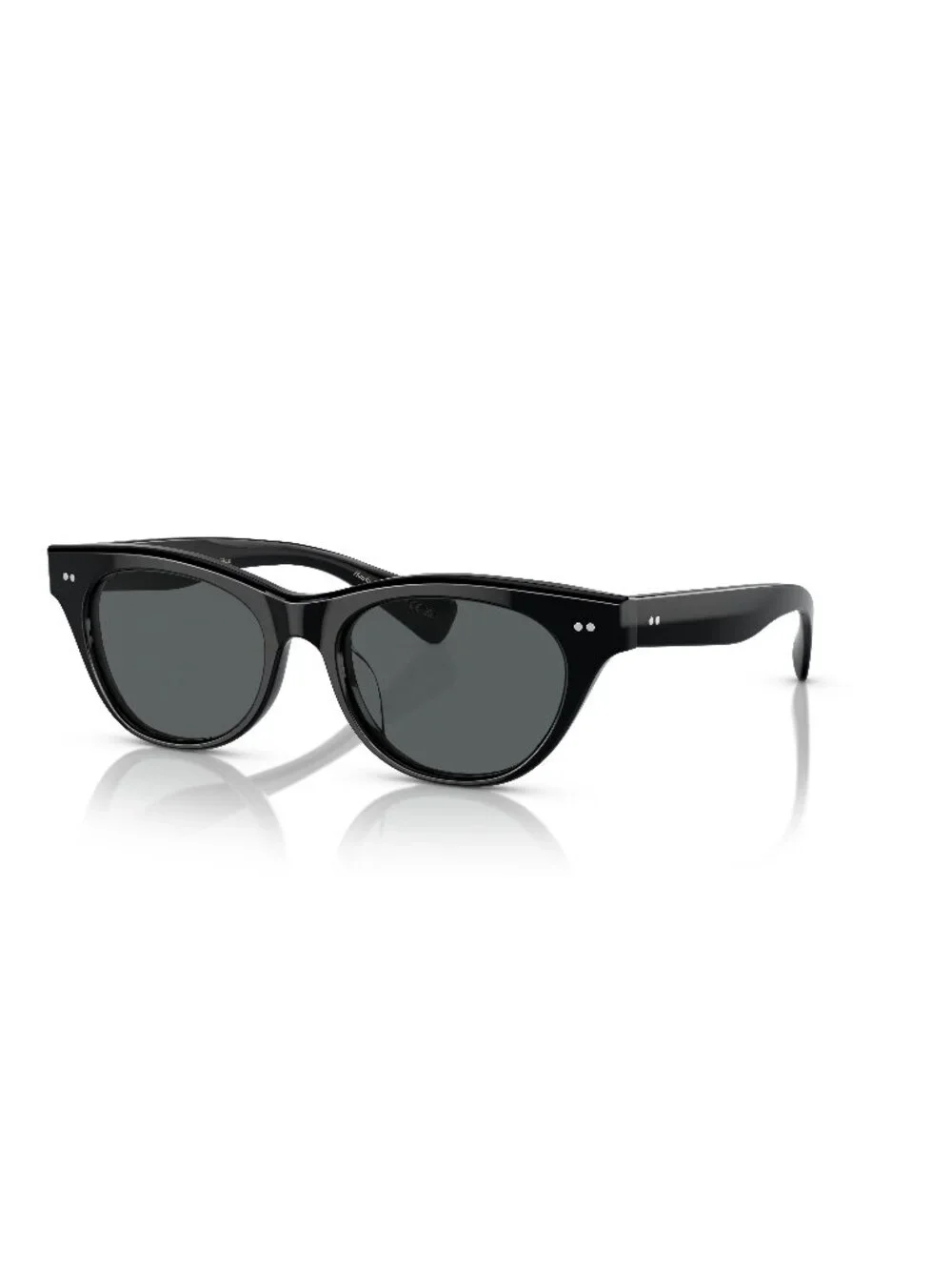 New Oliver Peoples Women's Sunglasses Black Butterfly Blue Lens Acetate Frame